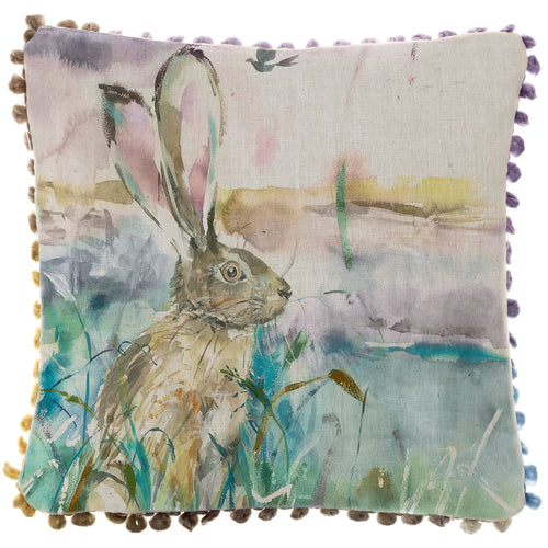 Voyage Maison Morning Hare Printed Cushion Cover in Natural