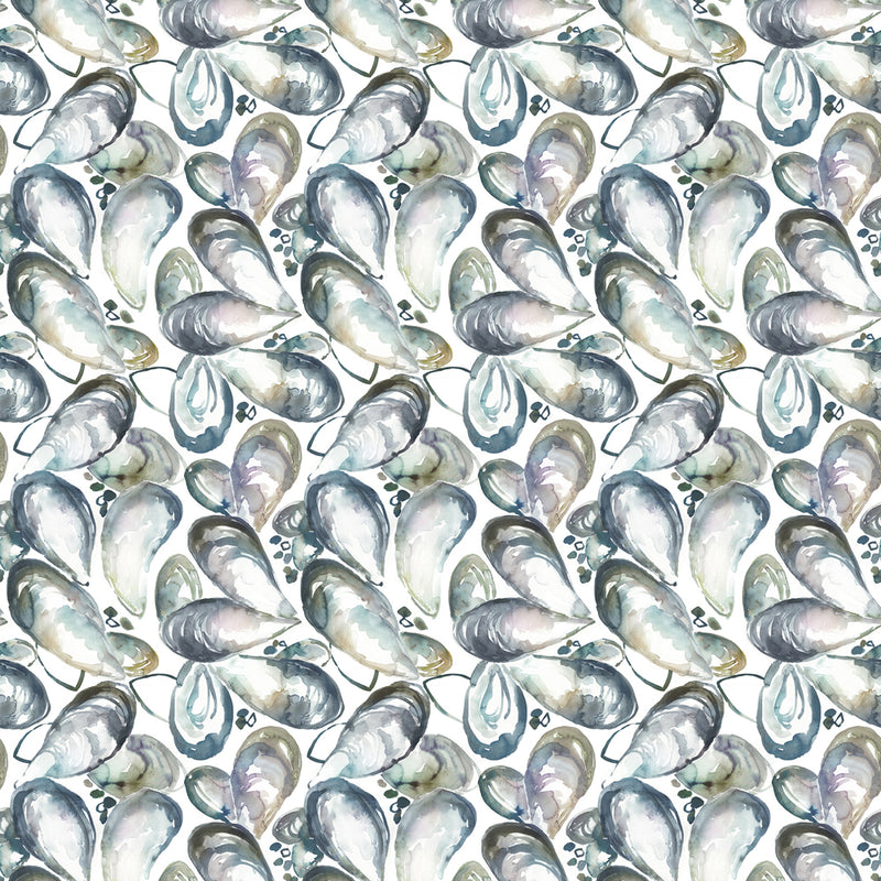 Voyage Maison Mussell Shells 1.4m Wide Width Wallpaper in Slate