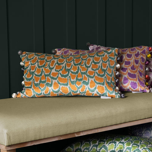 Voyage Maison Nada Printed Cushion Cover in Rust