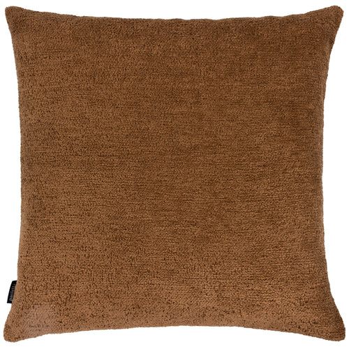 Paoletti Nellim Square Boucle Textured Cushion Cover in Caramel