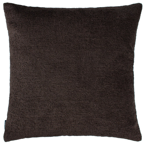 Paoletti Nellim Square Boucle Textured Cushion Cover in Espresso