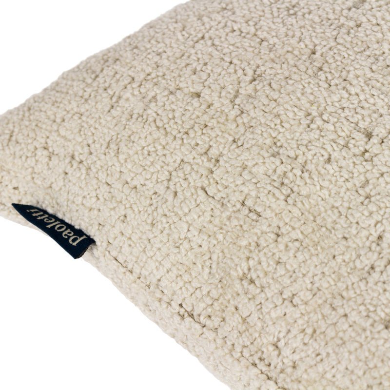 Paoletti Nellim Square Boucle Textured Cushion Cover in Natural