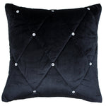 New Diamante Embellished Cushion Black