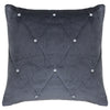 Paoletti New Diamante Embellished Cushion Cover in Pewter