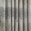 Paoletti Oakdale Tree Motif Eyelet Curtains in Silver