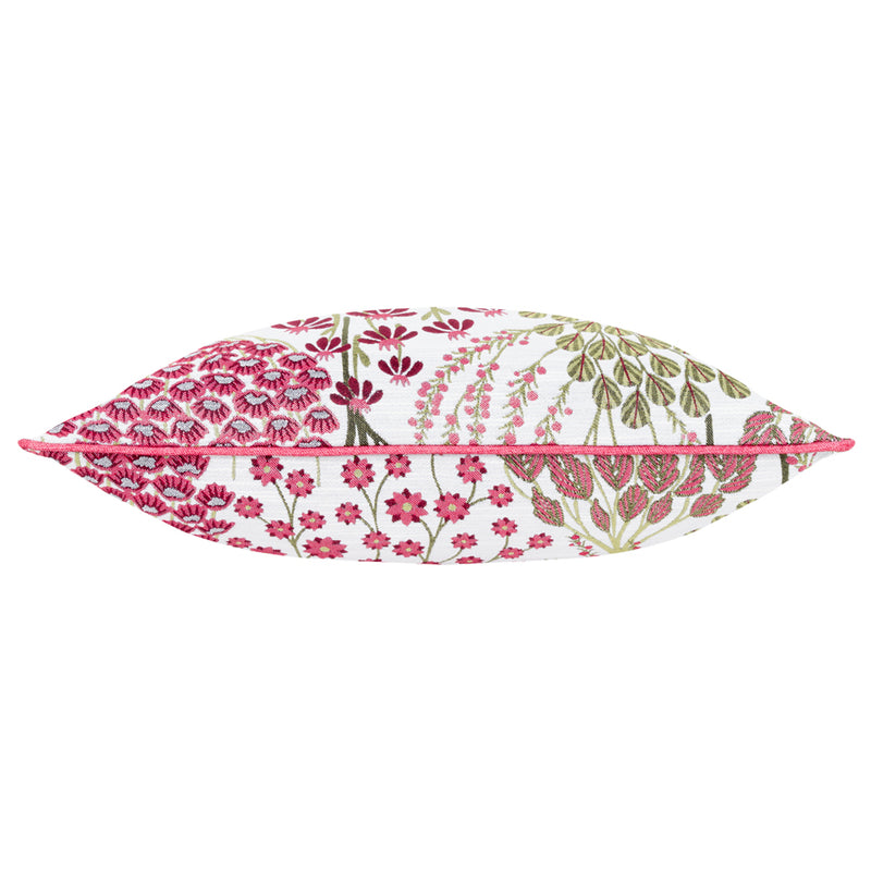 Wylder Ophelia Floral Jacquard Cushion Cover in Rednut