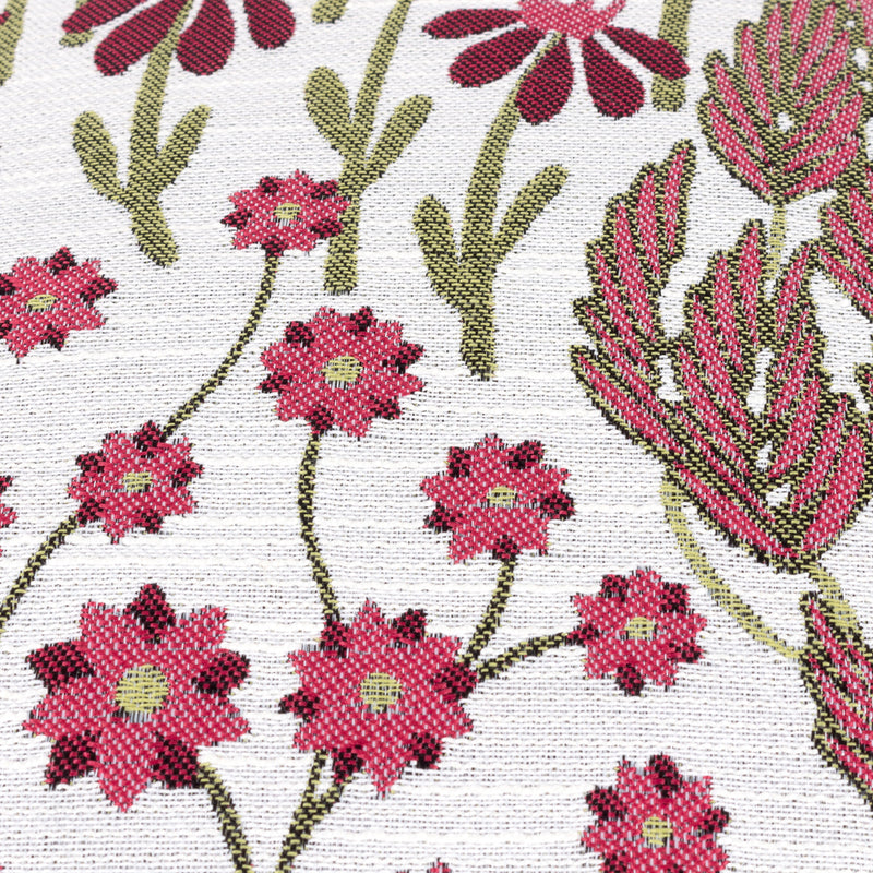 Wylder Ophelia Floral Jacquard Cushion Cover in Rednut