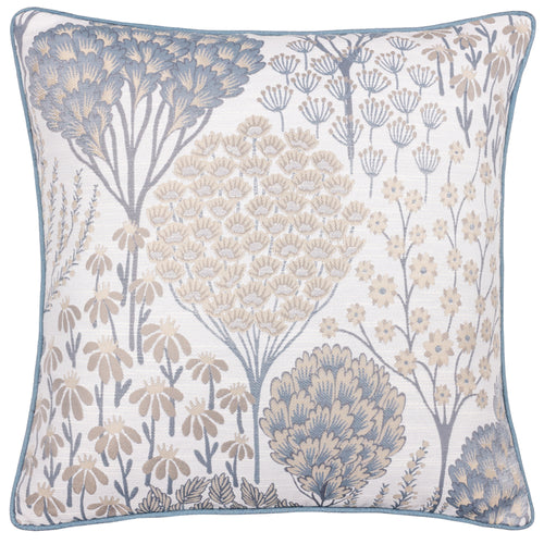 Wylder Ophelia Floral Jacquard Cushion Cover in Wedgewood