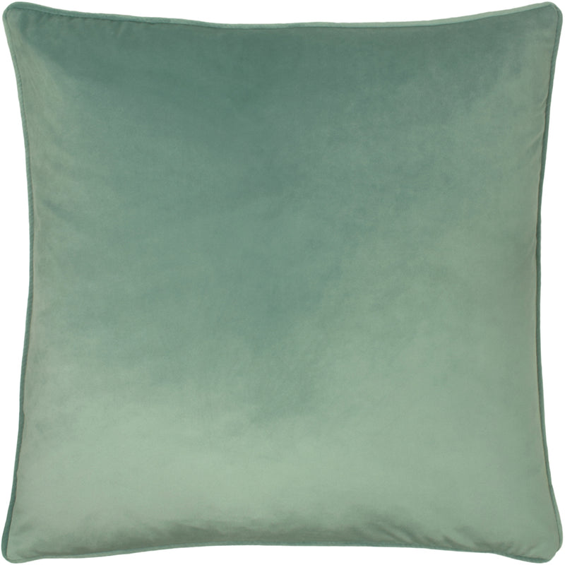 Evans Lichfield Opulence Soft Velvet Cushion Cover in Eau De Nil