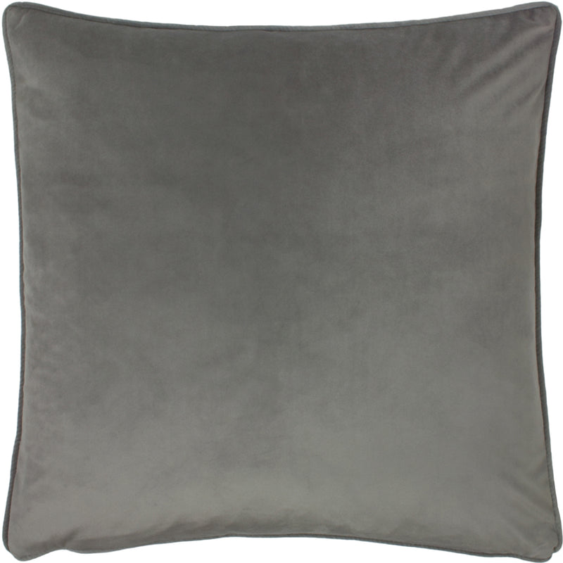 Evans Lichfield Opulence Soft Velvet Cushion Cover in Steel