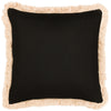 Paoletti Oromo Fringed Cushion Cover in Brown