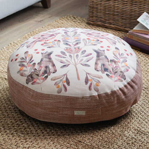 Voyage Maison Otsu Printed Feather Floor Cushion in Mulberry