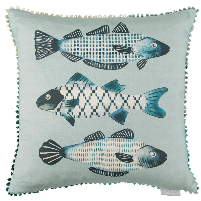 Voyage Maison Otto Printed Cushion Cover in Seafoam