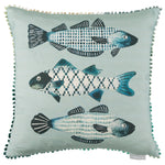 Voyage Maison Otto Small Printed Cushion Cover in Seafoam