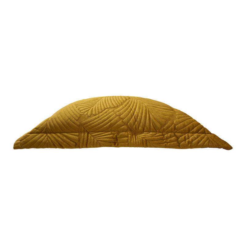 Palmeria Quilted Velvet Cushion Gold