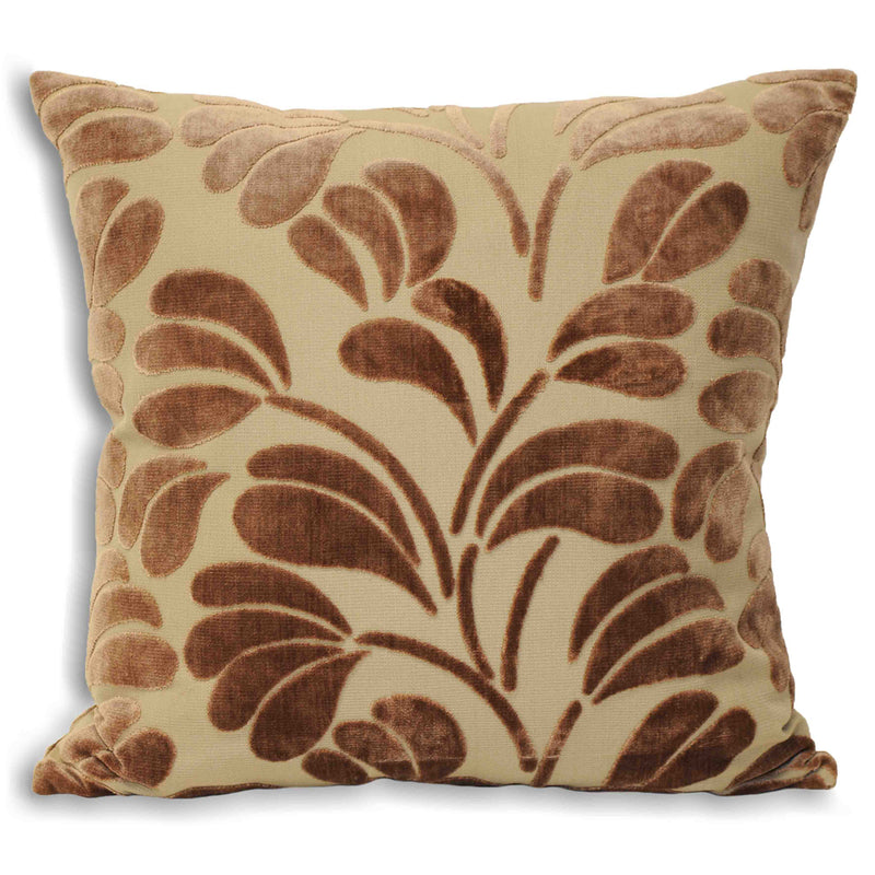 Paoletti Palm Chenille Cushion Cover in Beige