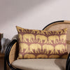 Paoletti Parade Elephant Cushion Cover in Brick