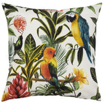 Parrots Outdoor Cushion Multi/Teal