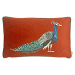 Evans Lichfield Peacock Rectangular Cushion Cover in Sunset