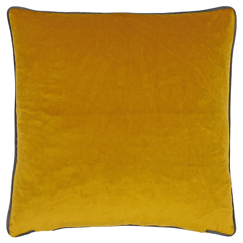 Evans Lichfield Peacock Cushion Cover in Saffron