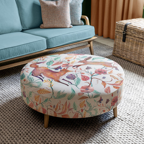 Voyage Maison Petra Large Footstool in Leaping Into The Fauna