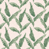 furn. Plantain Wallpaper in Teal/Blush