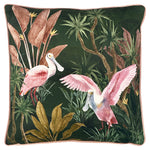 Paoletti Platalea Botanical Cushion Cover in Green