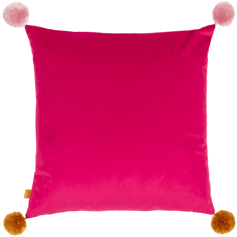 furn. Pom Poms Love Wins Cushion Cover in Lilac