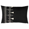 furn. Pritta Tasselled Cushion Cover in Black