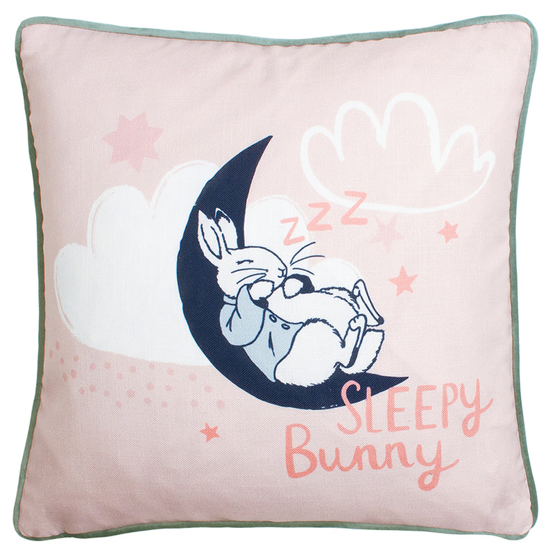 Peter Rabbit™ Sleepy Head Peter Rabbit™ Cushion Cover in Pink
