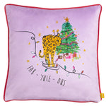 furn. Purrfect Fabyuleous Cushion Cover in Pink/Lilac