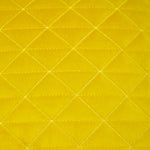 Paoletti Quartz Rectangular Quilted Cushion Cover in Ceylon Yellow/Petrol Blue