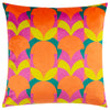 heya home Raeya Art Deco Cushion Cover in Neon