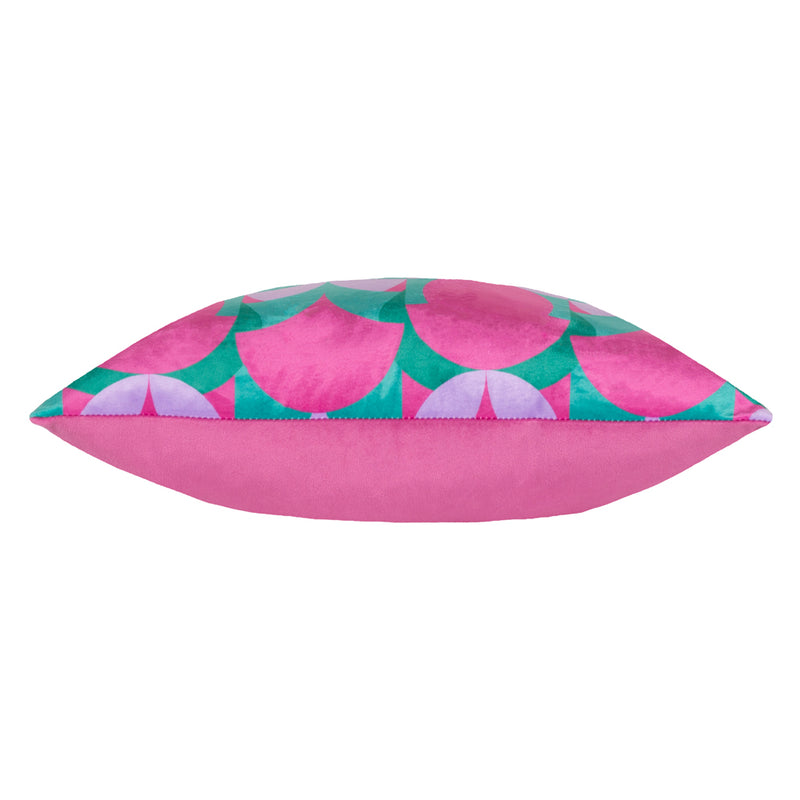 heya home Raeya Art Deco Cushion Cover in Pink/Jade