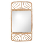 Ouko Rattan Weave Wall Mirror in Natural