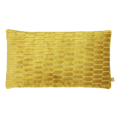 Kai Rialta Geometric Rectangular Cushion Cover in Pollen