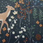 furn. Richmond Botanical Woodland Cushion Cover in Midnight Blue