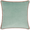 Animal Blue Cushions - Roar Piped Velvet Cushion Cover Teal little furn.