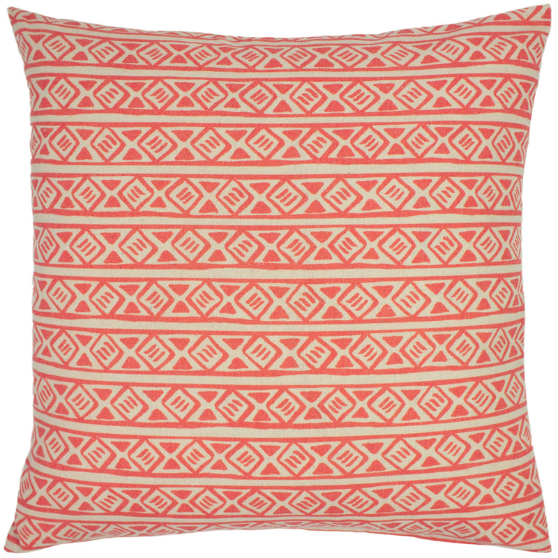 furn. Nomi Monoprint Cushion Cover in Coral