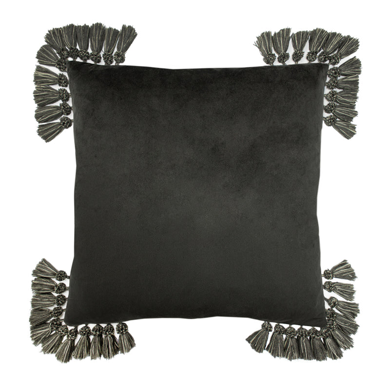 Paoletti Roscoe Leopard Cushion Cover in Grey