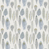 Voyage Maison Samui Print Printed Linen Fabric in Bluebell