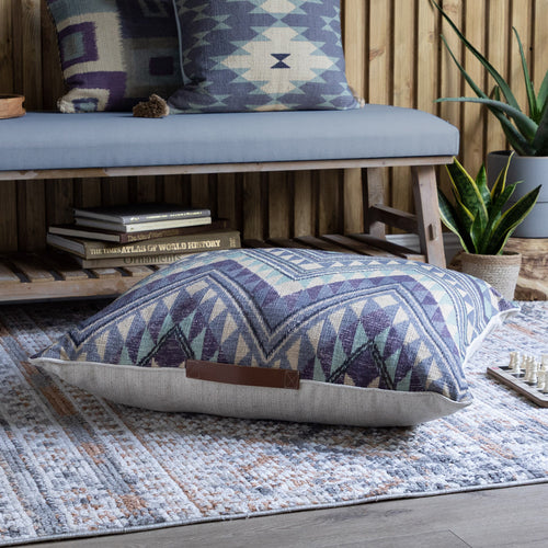 Voyage Maison Sandoval Printed Feather Floor Cushion in Skye