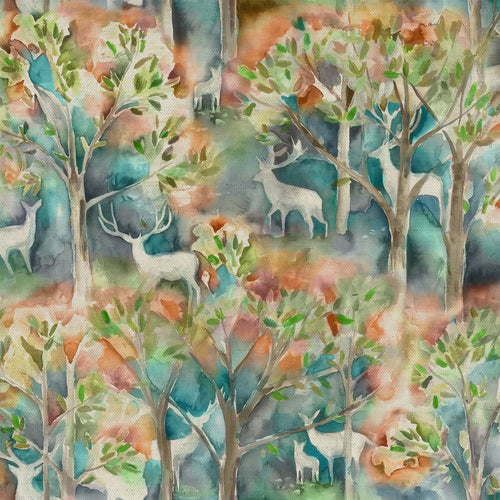 Voyage Maison Seneca Forest Printed Cotton Fabric in Autumn