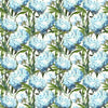Marie Burke Sennen Printed Cotton Fabric in Bluebell