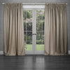 Voyage Maison Sereno Woven Pencil Pleat Curtains in Truffle