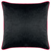 furn. Serpentine Animal Print Cushion Cover in Black/Ruby