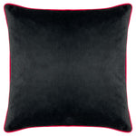 furn. Serpentine Animal Print Cushion Cover in Black/Ruby