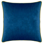 furn. Serpentine Animal Print Cushion Cover in Ochre/Blue
