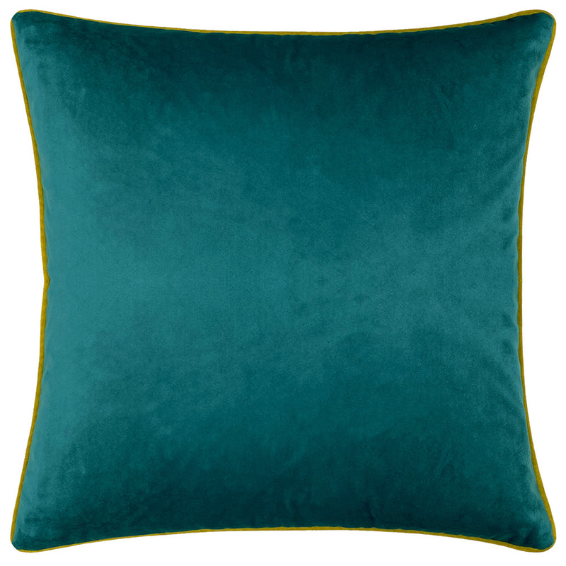 furn. Serpentine Animal Print Cushion Cover in Royal Blue/Teal