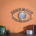 Ouko Smalley Rattan Eyeshaped Wall Mirror in Natural